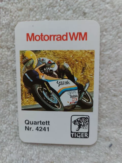 Quartettspiel Motorrad WM TIGER Nr. 4242 kpl. mit Deckblatt u. Box rar