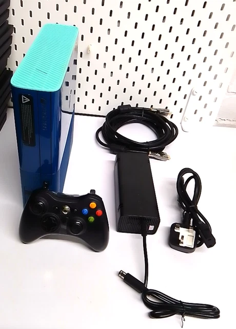 MICROSOFT XBOX 360 Model E - 500GB - Blue Edition - Complete (FAST FREE ...
