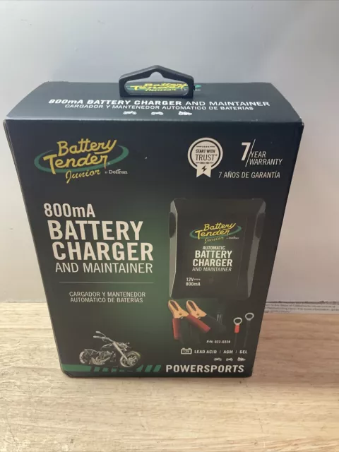 Deltran Battery Tender Junior Maintainer Charger 12V 800mA NEW IN BOX