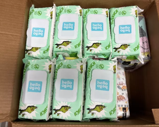 hello bello bundle Box, Diapers 147 Count, & 7 Packs baby wipes, Size: 4, Unisex 2