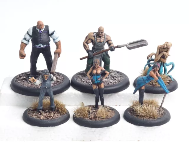 Wyrd Malifaux 2Nd Edition Ten Thunders Assorted Minis X 6 . Painted. Brown 194