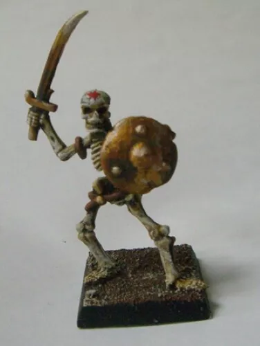 RAL PARTHA Fantasy SKELETON SWORDSMAN #3D&D Pathfinder 02-181C R UNPAINTED