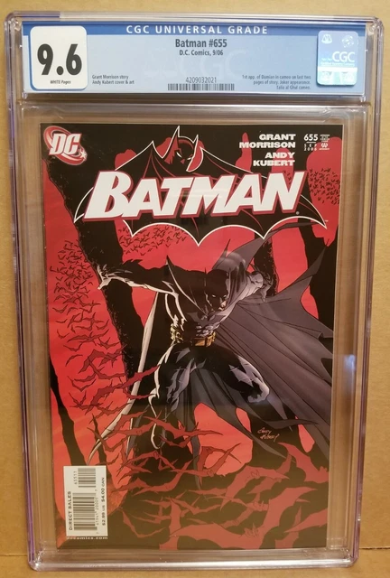 Batman #655 Cgc 9.6 (Nm+) 1St Damian Wayne Cameo Appearance 2006