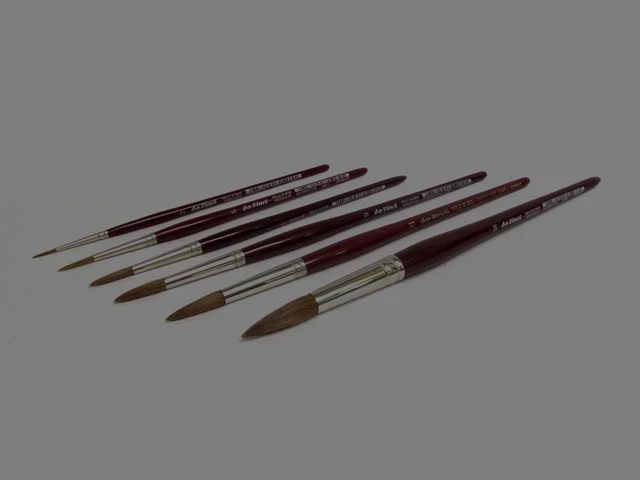 Da Vinci - serie 1587J - tondo - pennello in pelo di bue a manico corto
