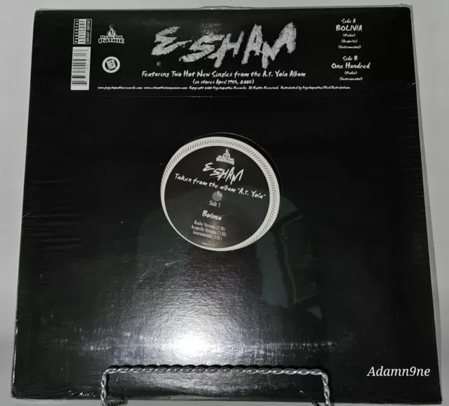 Esham: Bolivia/One Hundred 12" Record Vinyl New A-1 Yola ICP Psychopathic Esham: Bolivia/One Hundred 12" Record Vinyl New A-1 Yola ICP Psychopathic