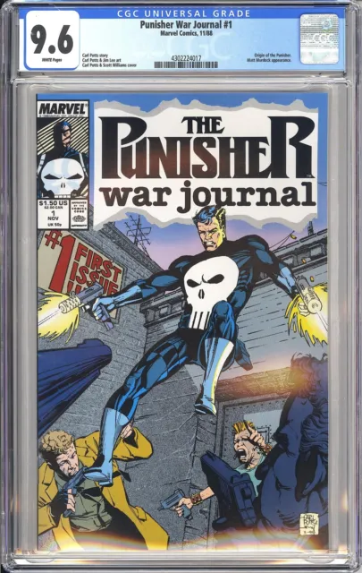 Punisher War Journal 1 CGC 9.6 1988 4302224017 Origin of the Punisher