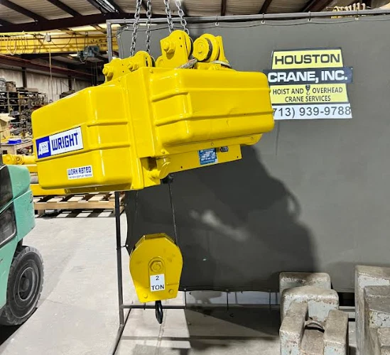 Acco-Wright 2 Ton Electric Wire Hoist w/ Motorized Trolley, 38 FT Lift, 460V