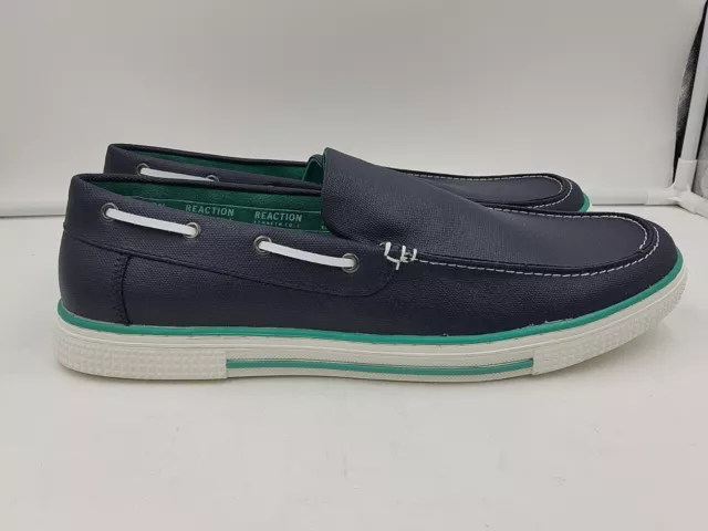 Kenneth Cole Reaction Men's Ankir Slip On B Navy/Turquoise. Size 12 M 2