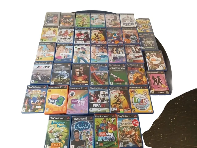 Large Collection Of 38 Used Playstation 2 Games