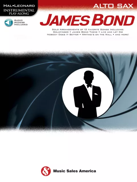 James Bond for Alto Sax Movie Sheet Music 12 Hits Play-Along Book Online Audio