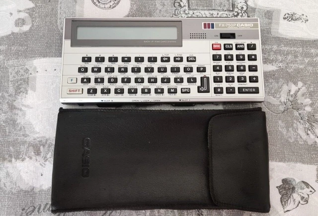 Casio FX-750P Personal Computer Scientific Calculator + RAM RC-4- WORKING