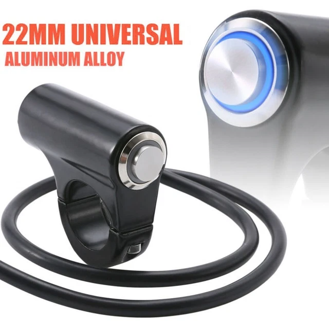 Interruttore Fari Per Manubrio Moto | Impermeabile, Acciaio Inossidabile, Autobloccante, Per Manubri Da 25mm - 3
