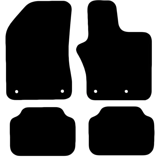 For Jeep Renegade 2015 to 2018 Tailored Carpet Car Floor Mats Black 4pc Set