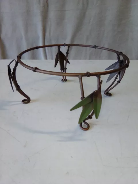 Vintage Iron Leaf Hot Plate/Bowl Stand