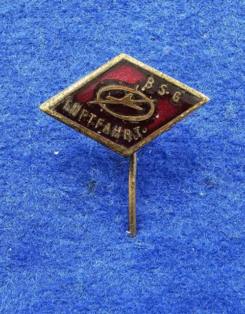 alte Anstecknadel BSG Luftfahrt Grünauer BC 1917 Berlin Fußball Badge Nadel DDR