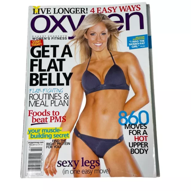 Oxygen Fitness Magazine February 2011 Heather Robertson Cover Vol 14 Is 2 No 139