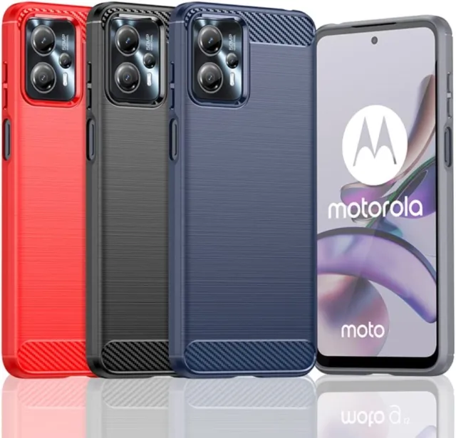 For Motorola Moto G32 Case Slim Silicone Carbon Fibre Shockproof Gel Phone Cover