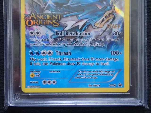 Ace 8 Gyarados Xy60 Staff - Pokemon Xy Ancient Origins Prerelease Promo Card 3