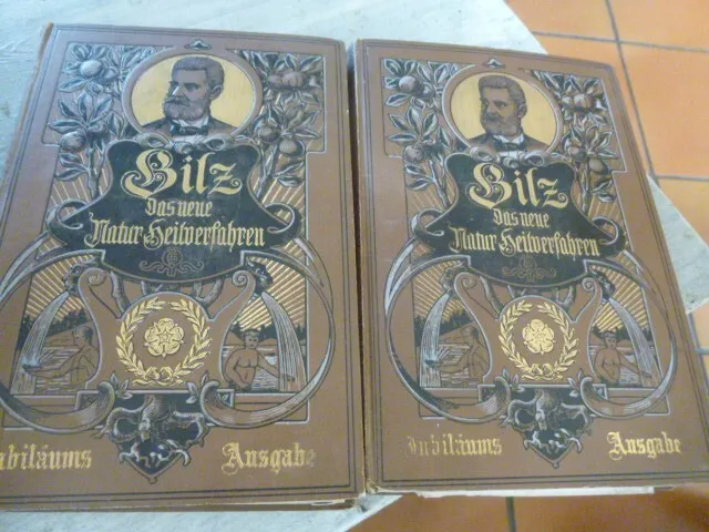 Bilz, DAS New NATUR BEILANSTALF allemand. ANCIEN -2 volumes Planches anatomiques