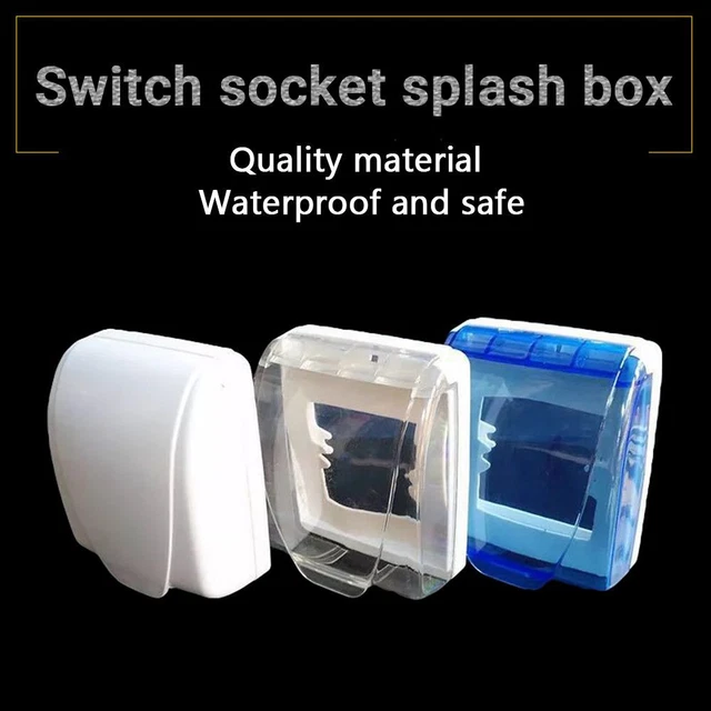 Wasserdicht Sockel Elektrische Steckabdeckung Schutz der Sockel Feld Splash