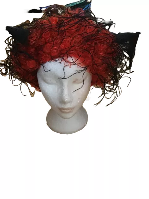 Brand New Crazy Devil Fancy Dress Dressing Up Wig Satan Halloween Horns