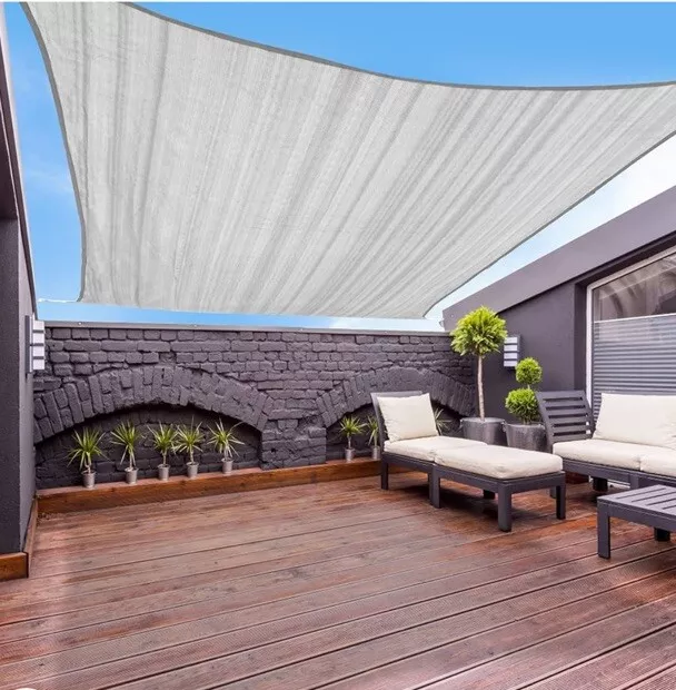 GARDEN EXPERT 10'x13' Sun Shade Sail Rectangle Canopy Shade Cover Patio Garden