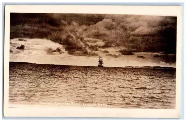 Astoria Oregon OR Postcard RPPC Photo Mouth Of The Columbia River c1910's