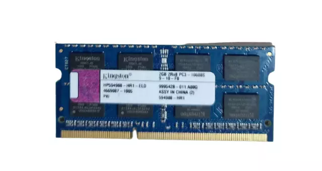 Kingston 2GB DDR3 PC3-10600S HP594908-HR1-ELD 1333 MHz RAM-Speicher