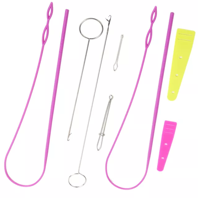 Drawstring Threader Set Lightweight Portable Plastic Sewing Loop Turner Hook