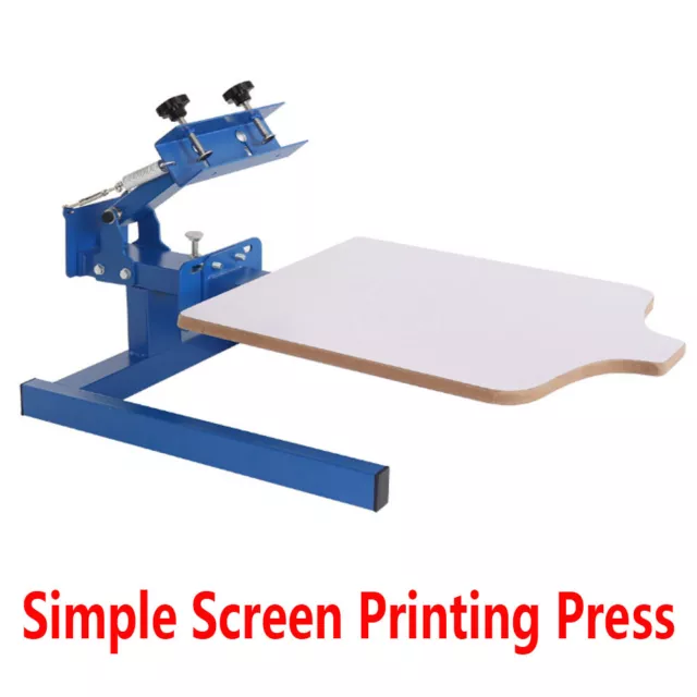NEW Removable Pallet T-shirt Printer 1 Color Simple Screen Printing Press