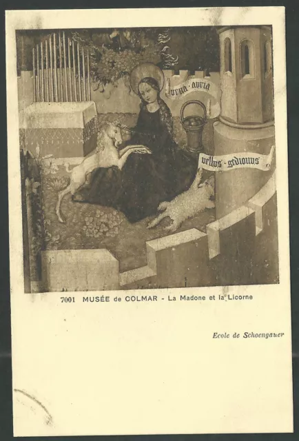 Postal antigua de la Virgin andachtsbild santino holy card image pieuse