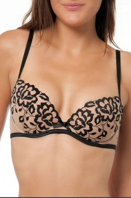 Soutien-gorge Lise Charmel Antinea - Modèle Précieux Désir, Taille 90B, Couleur Noir - Neuf Avec étiquettes, Référence CCC3583