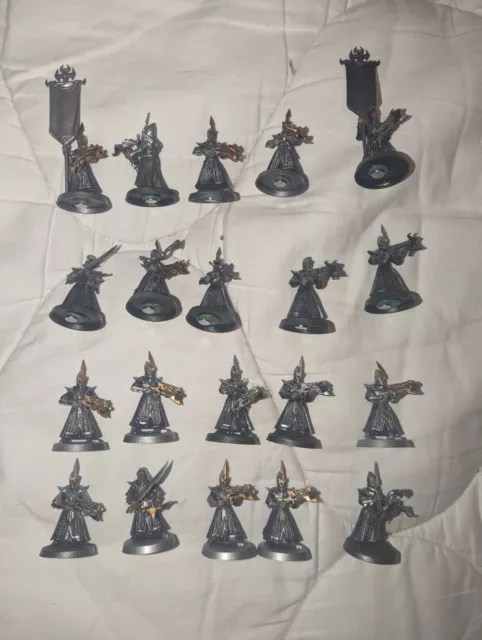 Warhammer Age of Sigmar Dark Elves Black Guard, Darkshards, Bleakswords, Dragon