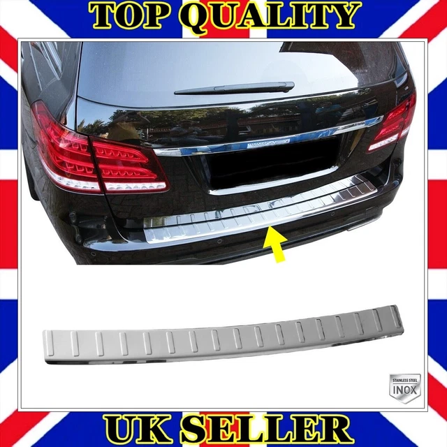 S212 Rear CHROME REAR BUMPER Protector GLOSSY For Mercedes E class S212 Estate ...