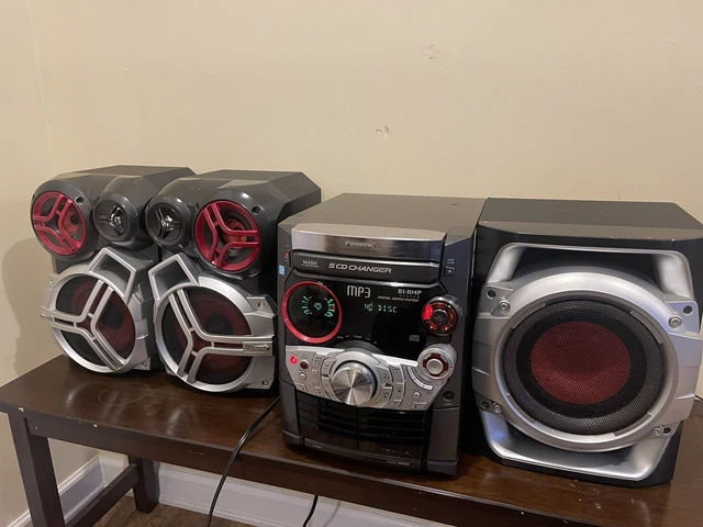 PANASONIC CD STEREO System 5 CD Changer SA-AK520 267WATT £178.34 ...