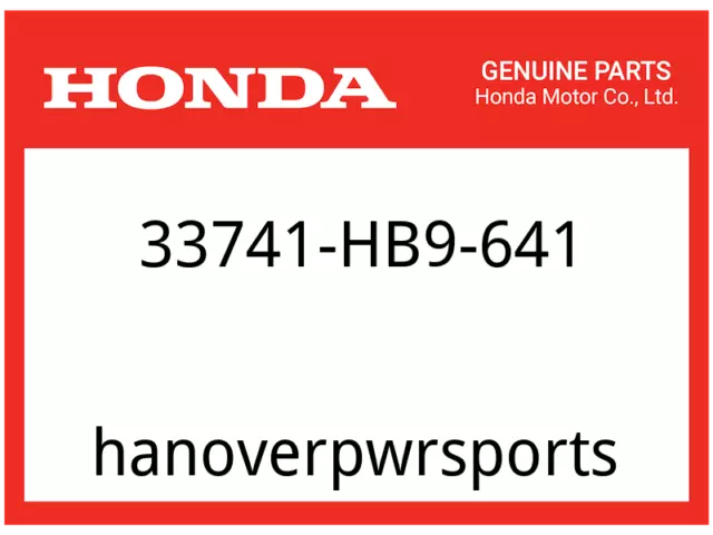 Honda OEM Part 33741-HB9-641 REFLECTOR, RR. REFLEX (RED)