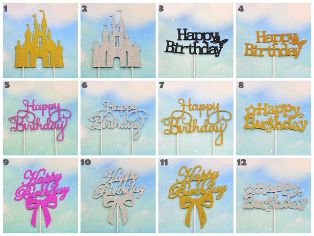 HAPPY BIRTHDAY CAKE Topper Cardboard Party Decorations AU STOCK 2 63 HAPPY BIRTHDAY CAKE Topper Cardboard Party Decorations AU STOCK 2 63