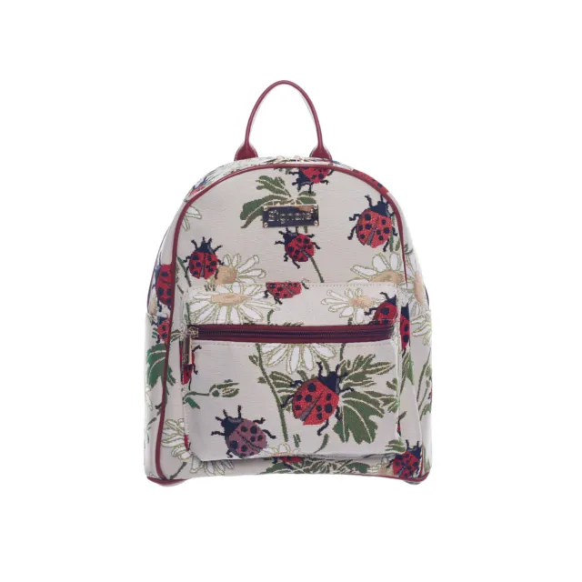 Signare Tapestry Ladybug Design Backpack Casual Rucksack For Women