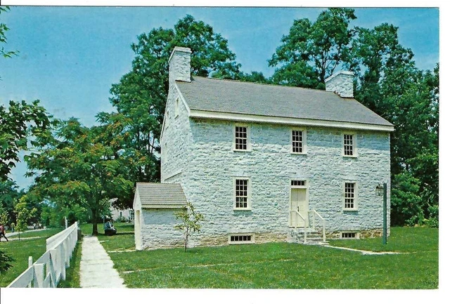 CS-375 KY Pleasant Hill Shakertown Farm Deacon's Chrome Postcard Miller & Co