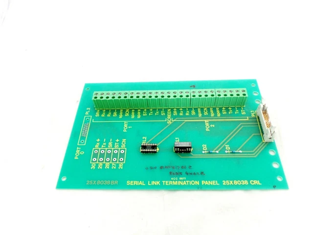 GEC INDUSTRIAL CONTROLS Ltd 8038-4002 Serial Link Termination Panel £96 ...