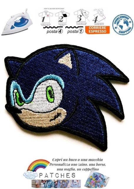 Toppa Termoadesiva Sonic The Hedgehog - Ricamata Per Magliette, Jeans E Zaini - Foto 6