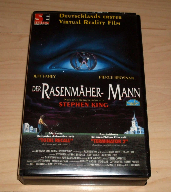 VHS THE Lawnmower Man Pierce Brosnan Horror Film Videocassette