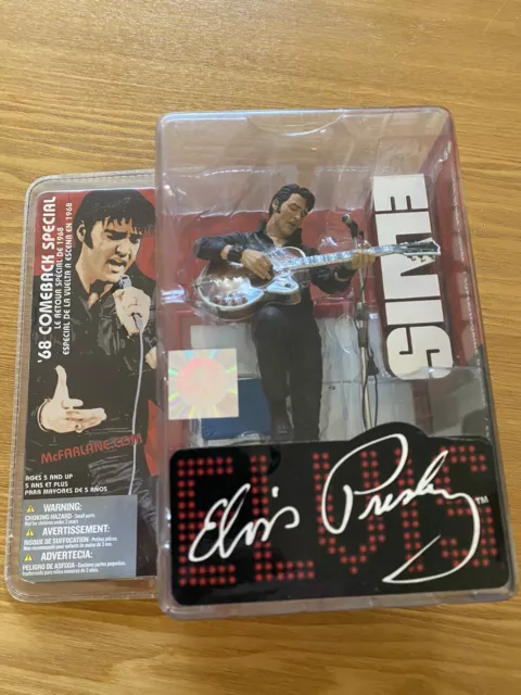 ELVIS PRESLEY superb McFarlane "68 Comeback Special" figurine, boxed & unopened