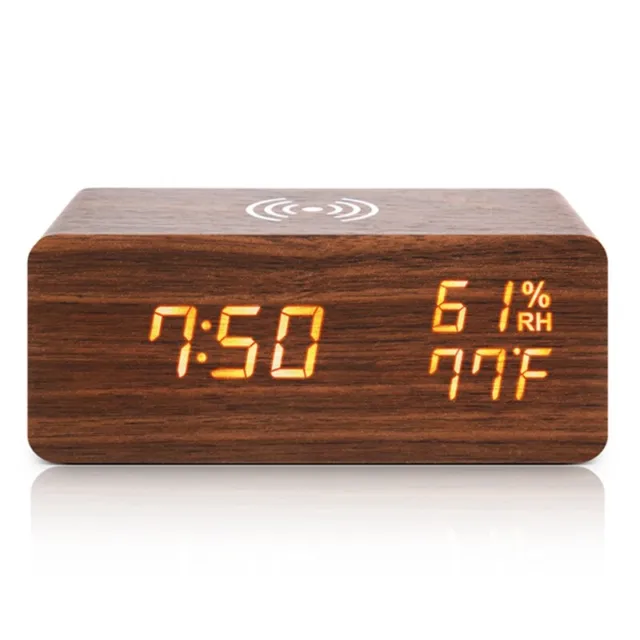 Reloj Despertador Digital, Reloj Despertador de Temperatura y Humedad Reloj4048