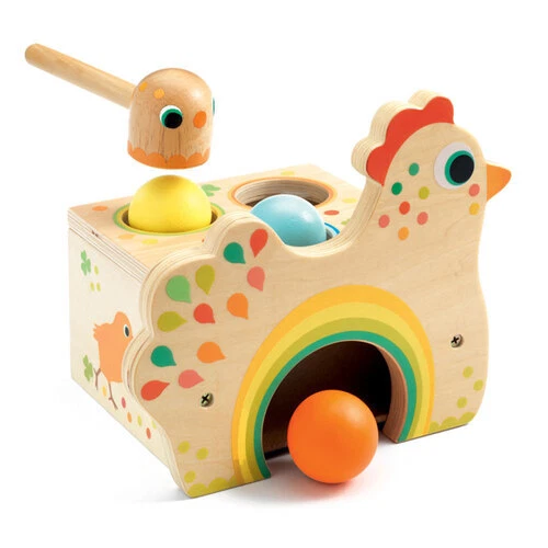 Djeco Tap Tap Wood Tapatou Chicken