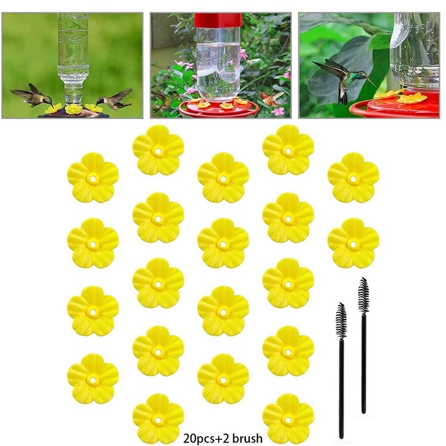 Rénovez votre station d'alimentation 20 pièces de remplacement de fleurs jaune
