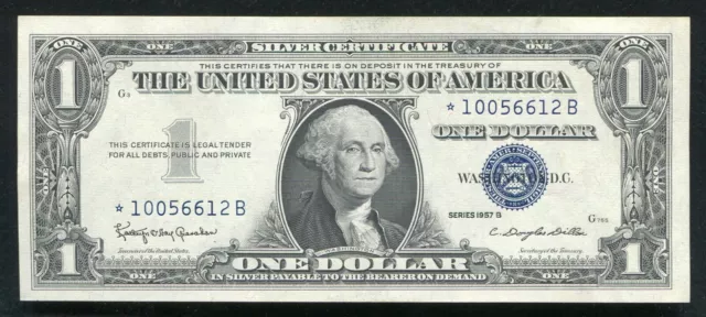 Fr. 1621* 1957-B $1 One Dollar *Star* Silver Certificate Gem Uncirculated (B)