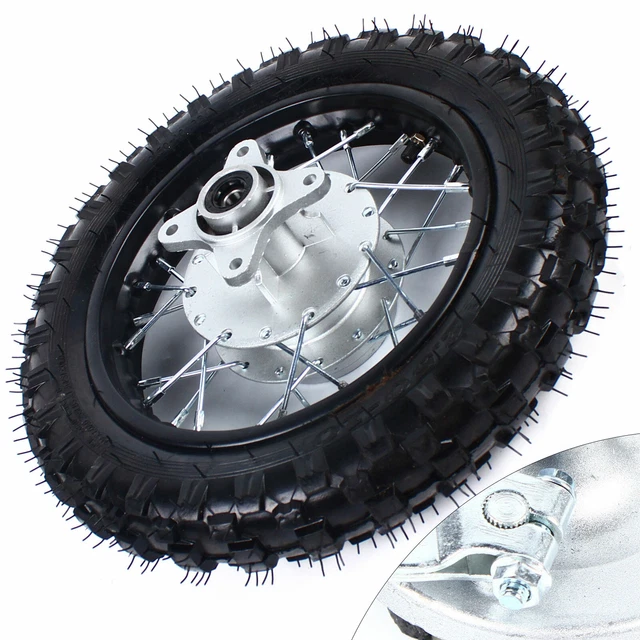 10 INCH REAR Rim Wheel Tire Replace For 50110cc Dirt Pit Bike CRF50