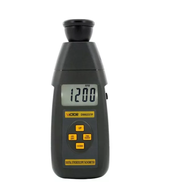 VC 6237P DM6237P Digital Stroboscope Tachometer 60 to 19999RPM measuring range