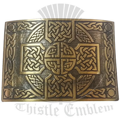 Cardo Hs Uomo Celtic Knot Cintura Kilt Fibbia Antico Scozzese Fibbie Cardo Emblema 